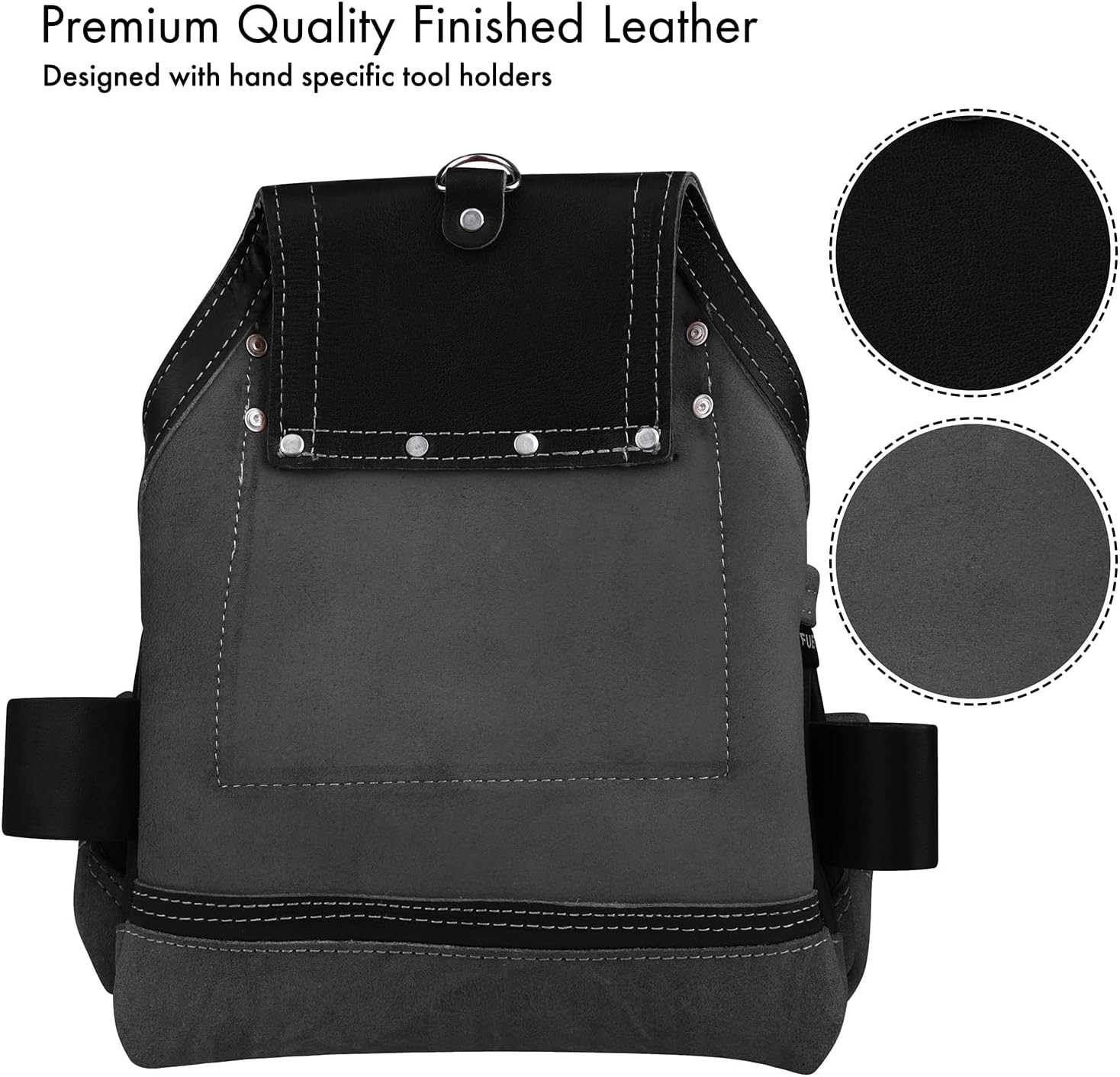 Leather Tool Pouches Heavy Duty Belts Pouch Bags for Men Construction Carpenter