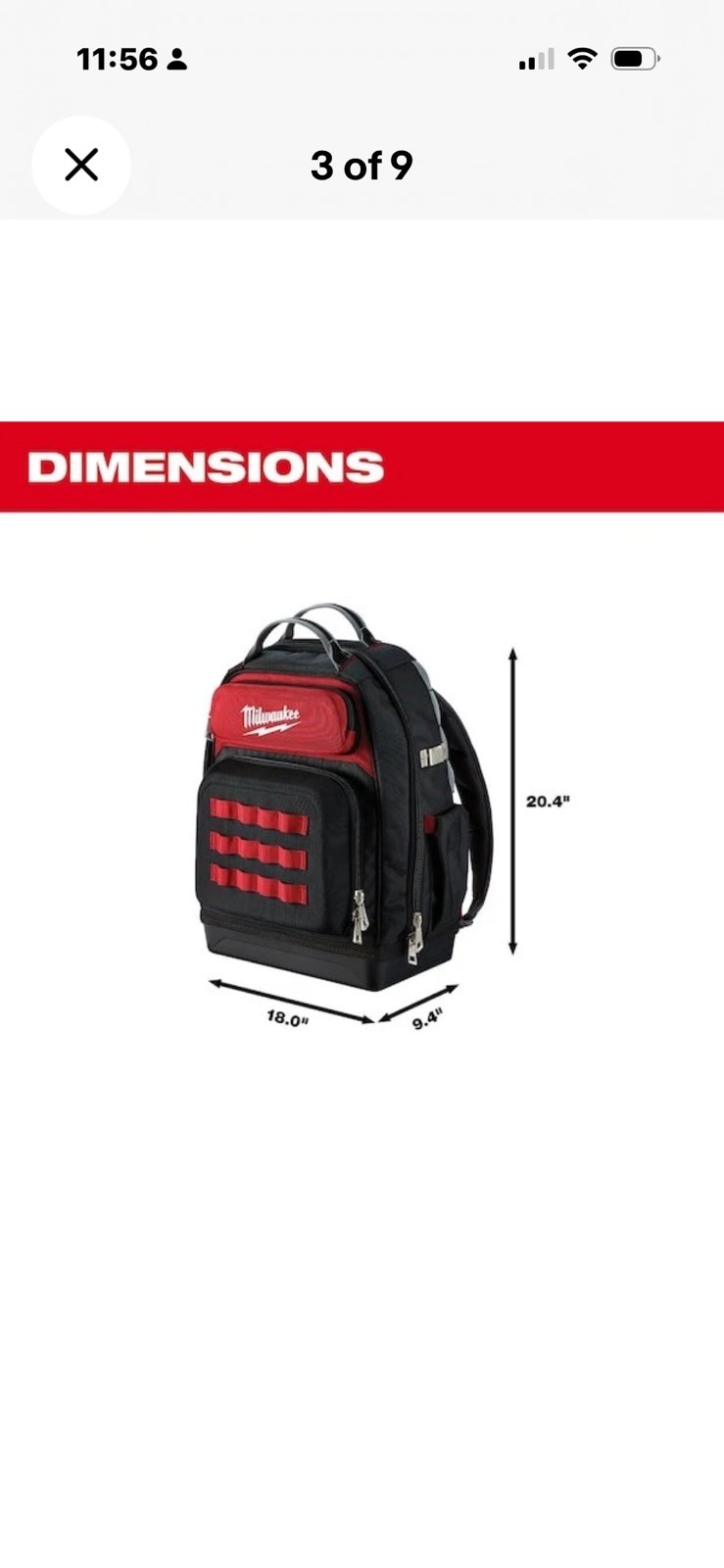 Milwaukee Tool 48-22-8201 Ultimate Jobsite Backpack