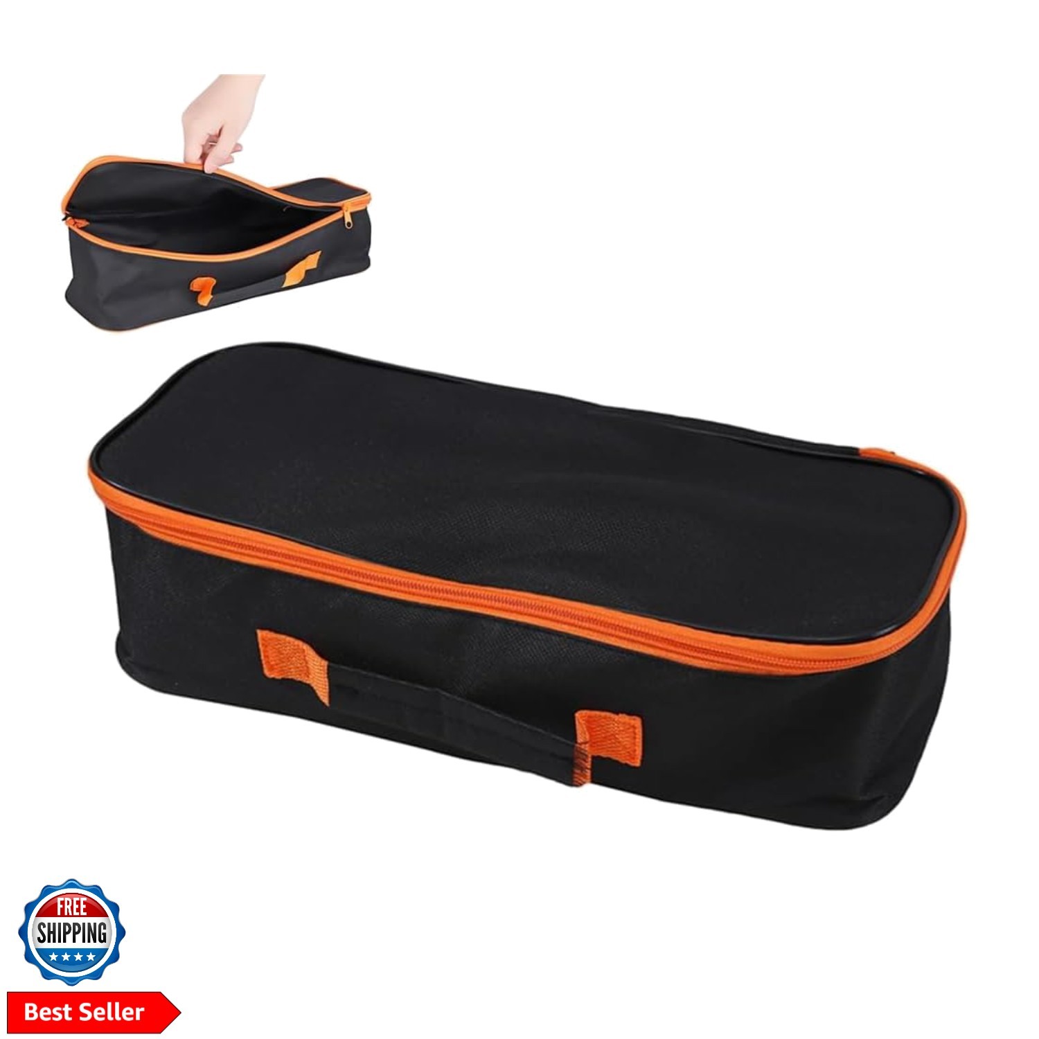 Open Top Tool Tote,Wide Mouth Open Power & Hand Tools Bags Organizer for Men …