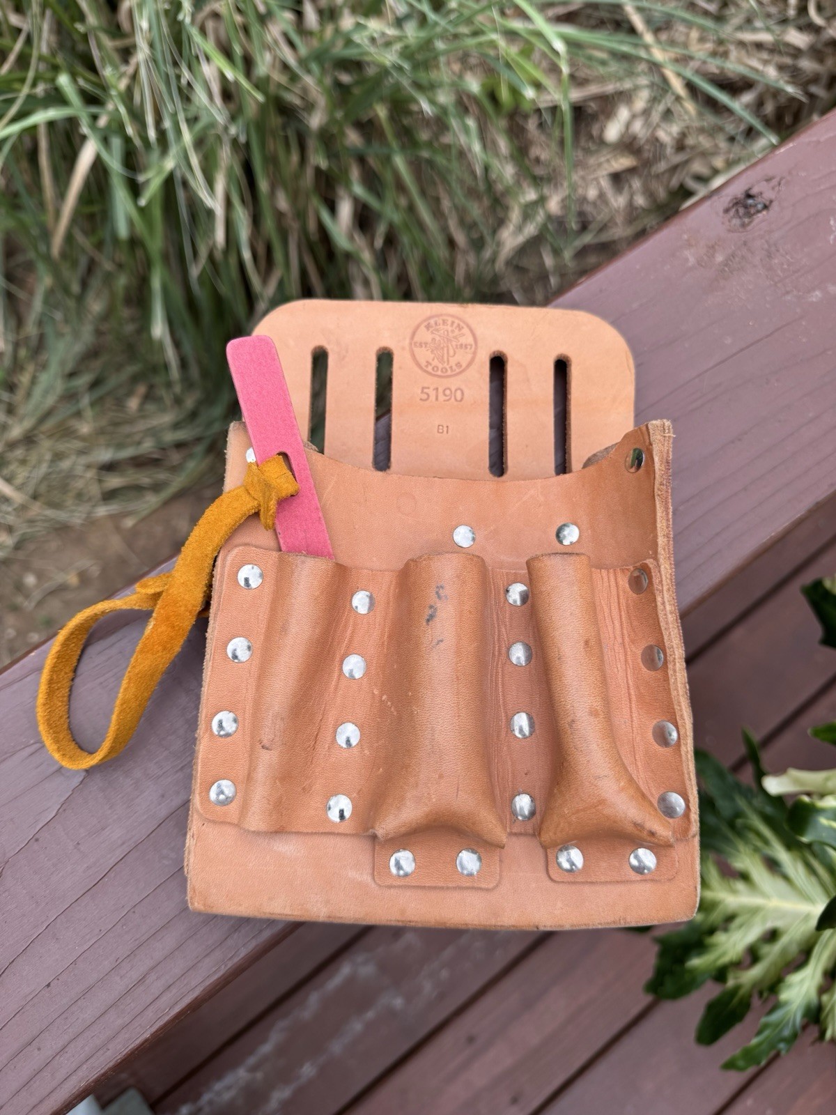 Klein Tool Pouch Bag 5190 Construction Woodwork Electrician Leather