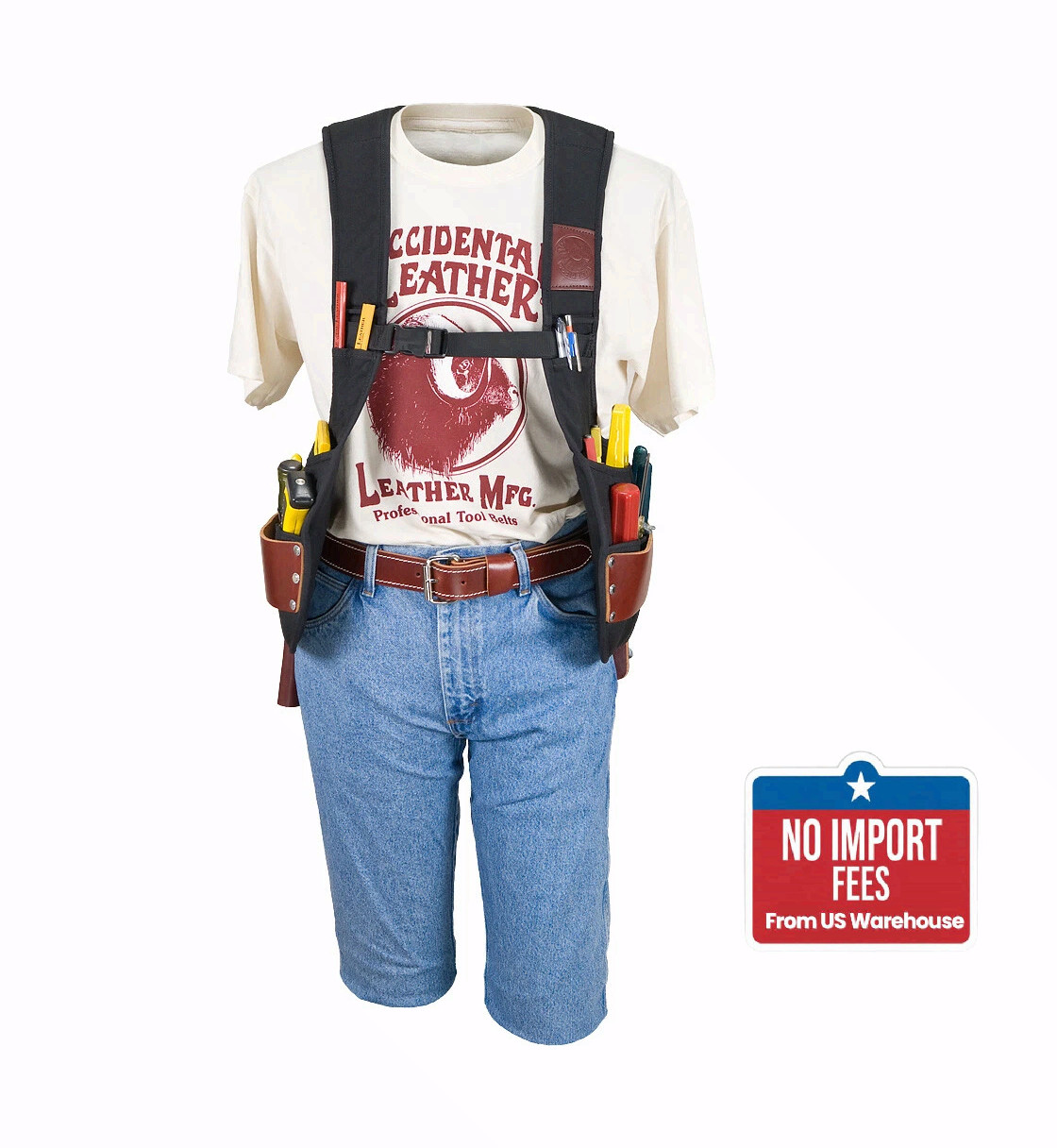 Occidental Leather 2500LH Stronghold SuspendaVest Beltless Tool Belt Left Handed