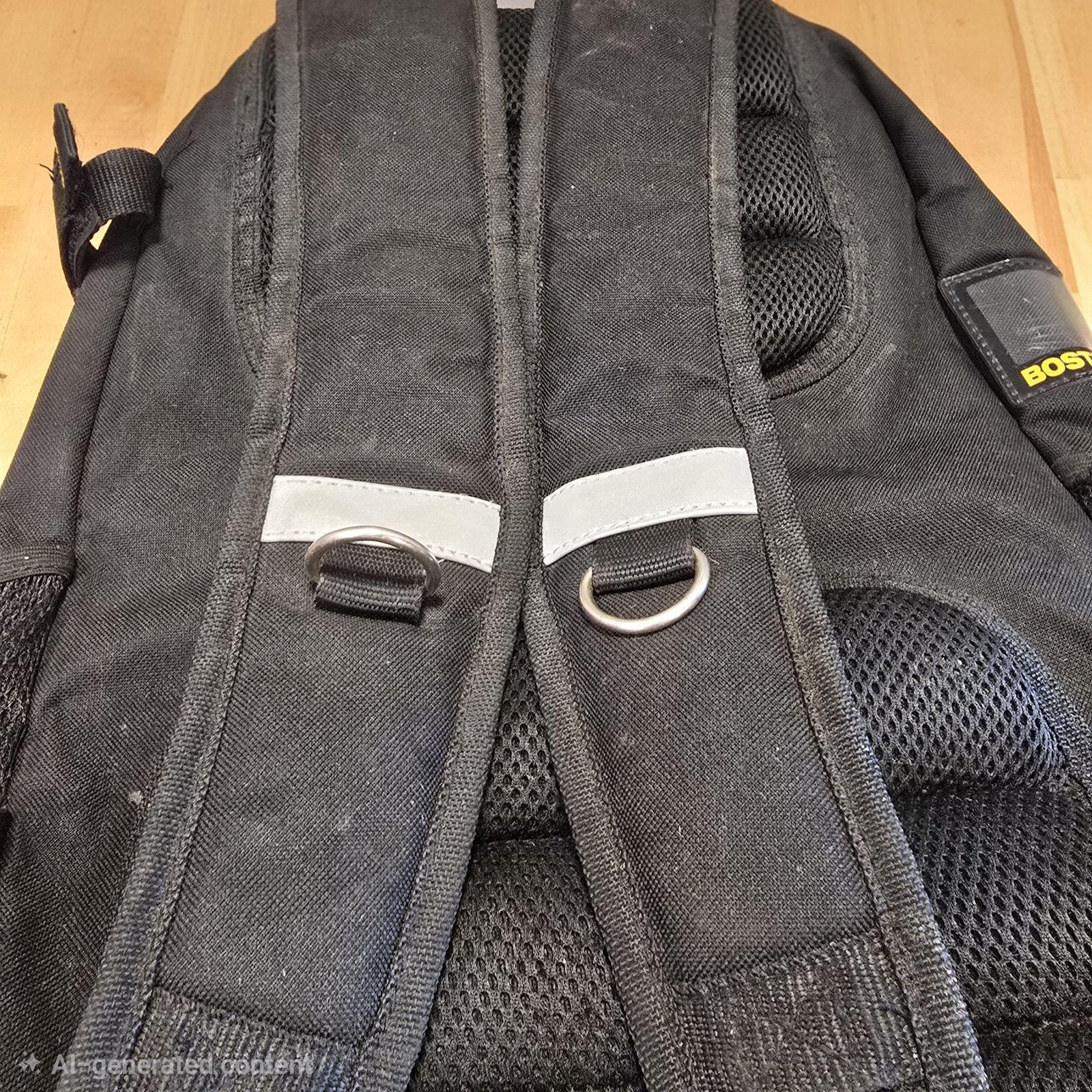 Bostitch Tool Backpack Adjustable Black Polyester Padded Handle Organizer Bag