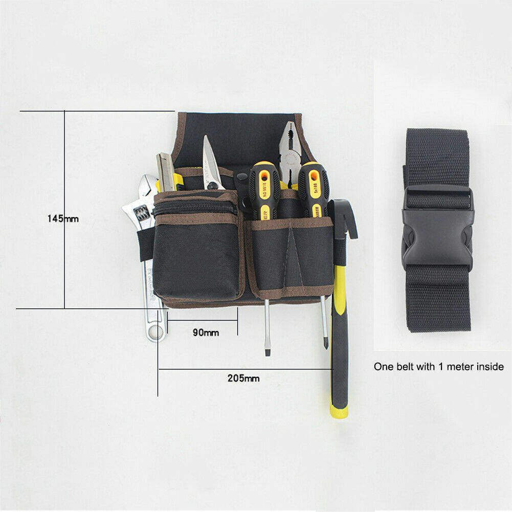 Electrician Waist Pocket Belt Tool Pouch Bag Oxford Cloth Hardware Toolkit Holde