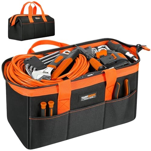 Large Tool Organizer Bag with 18 14.2″ Black & Orange – Large Tool Bag