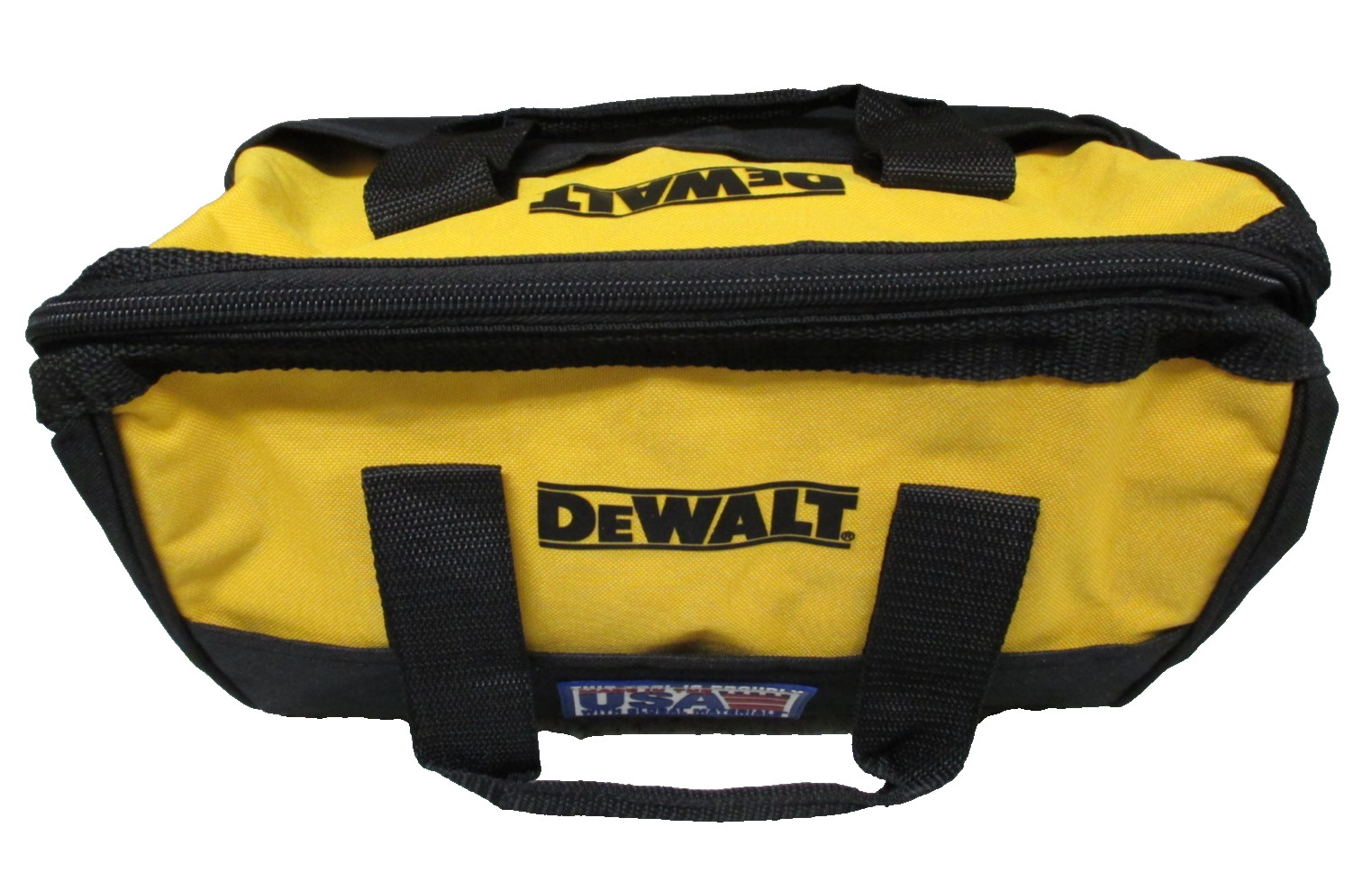 NEW! DEWALT OEM Contractor Tool Bag Case Ballistic Nylon Zipper & Handles 13x9x9