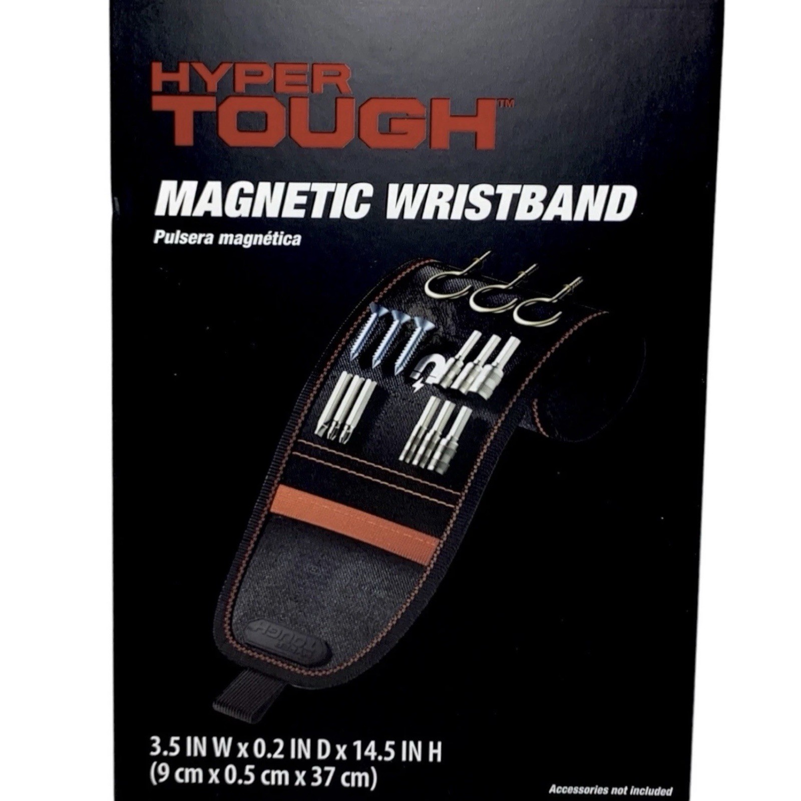 Hyper Tough Magnetic Wristband Tool Holder Drill Bits Nails Screws Adjustable