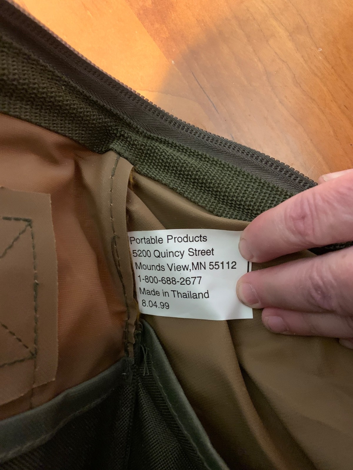 Bucket Boss Gate Mouth Jr. 13″ Brown & Green Canvas Zippered Tool Bag / Tote