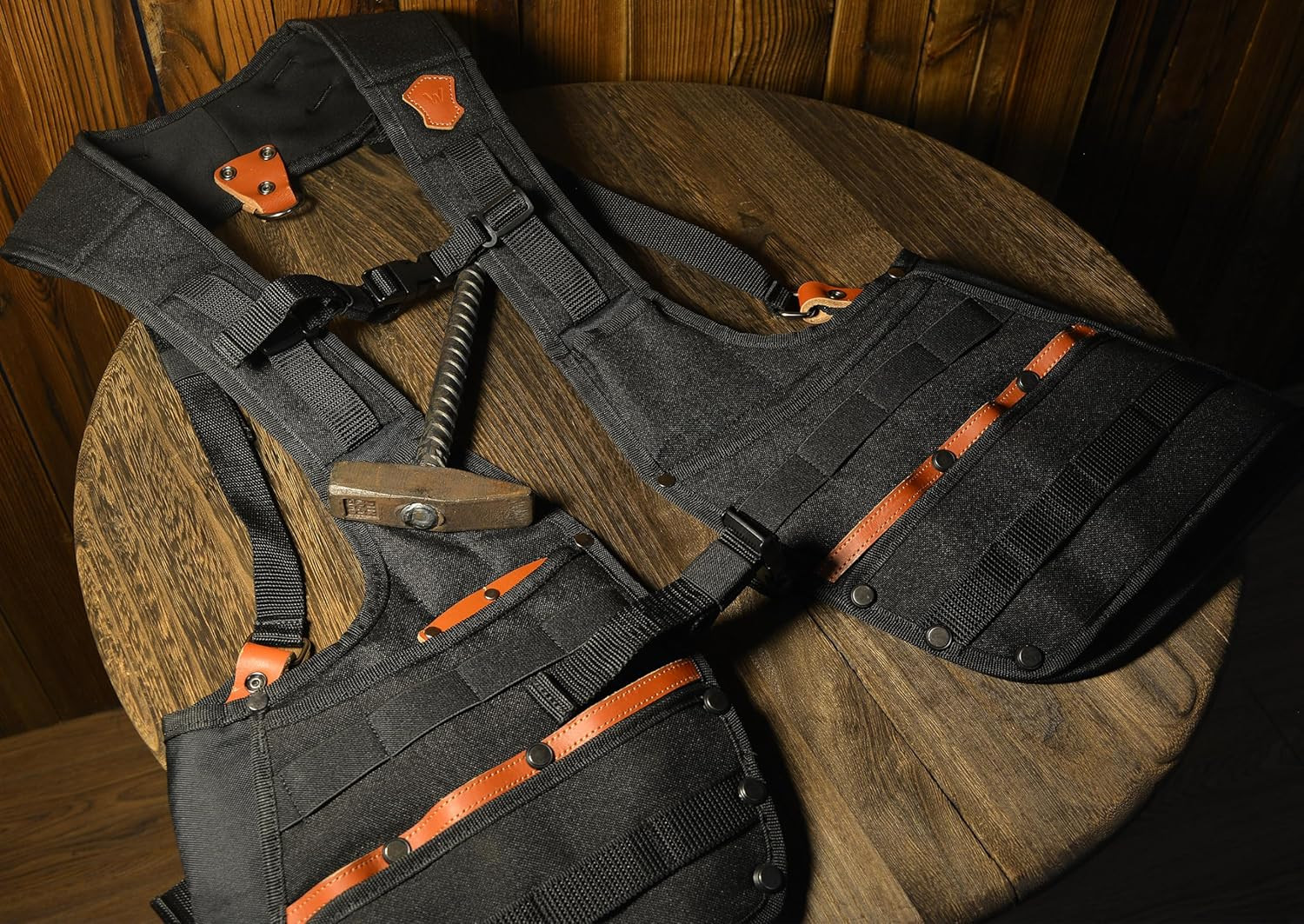 Top-G Construction Leather Tool Vest, Carpenter’S Tool Vest, Tools Vest Elect…