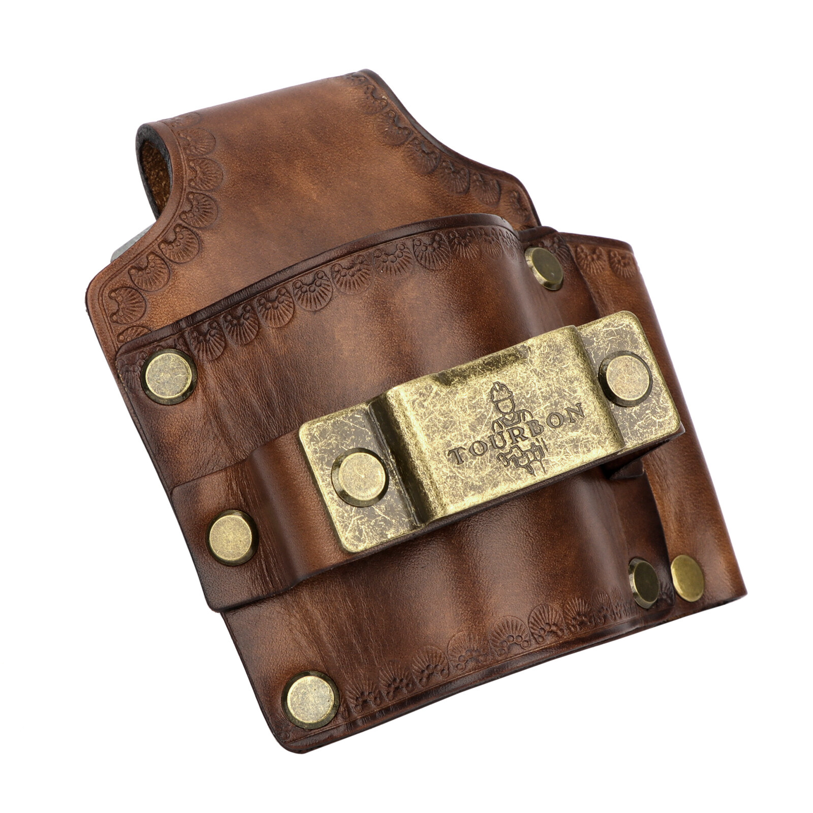 Leather Tool Belt Pouch 3-in-1 Hammer Holder Tape Measure Pencil Holster for EDC