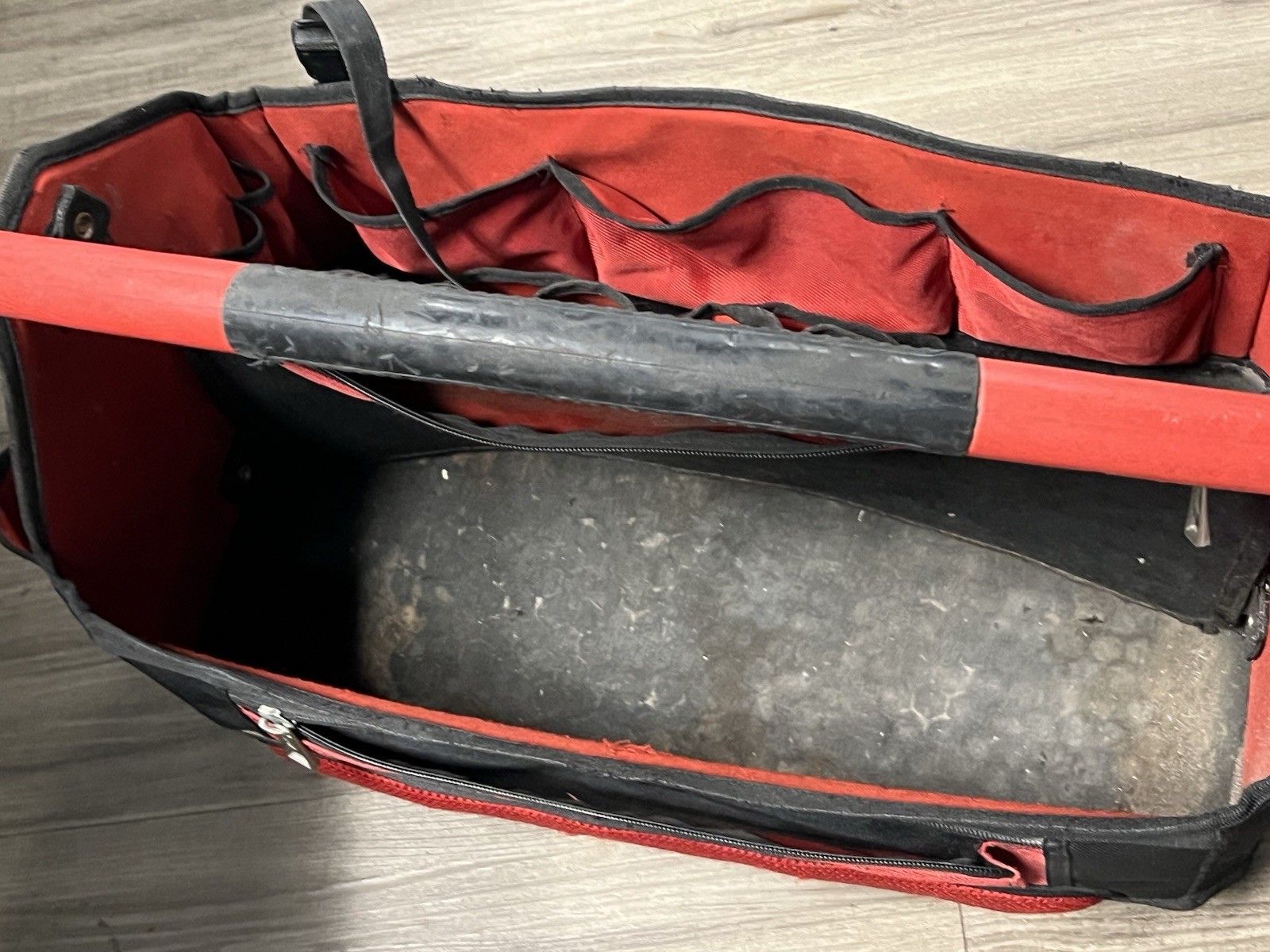 Milwaukee Packout Tool Bag Tote Fabric Red/Black with Handle