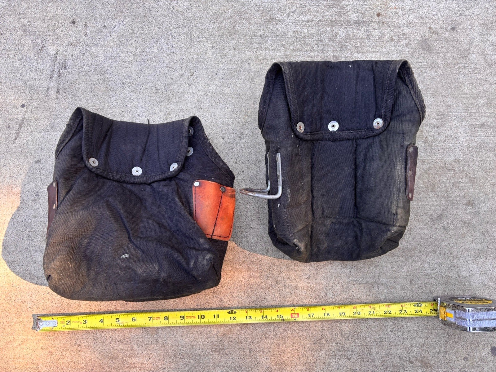 OCCIDENTAL LEATHER & NYLON TOOL NAIL BAG SETUP FRAMER