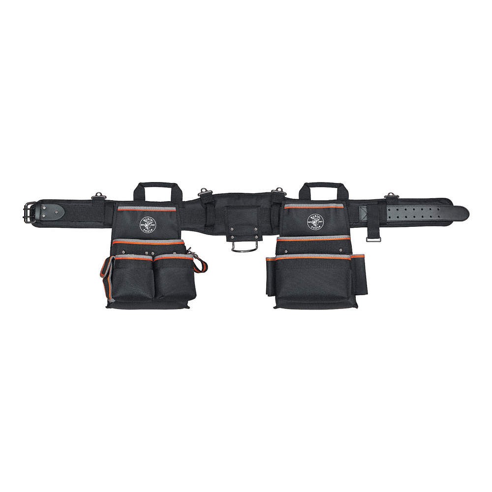 KLEIN TOOLS 55428 Black,Tool Belt,Ballistic Nylon 23NN69