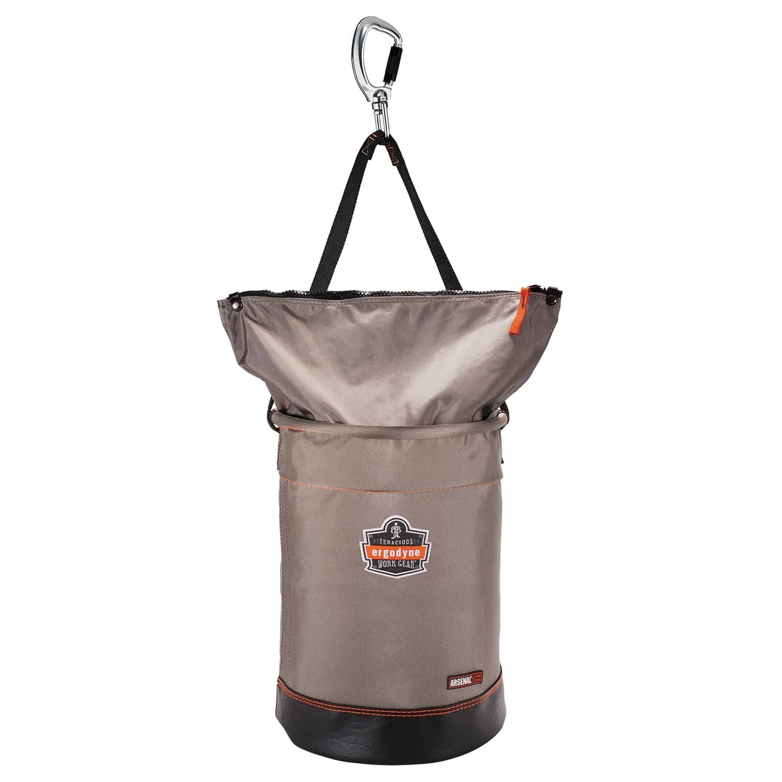 Arsenal 5977 Large Nylon Hoist Bucket Tool Bag – D-Rings, Swiveling Carabiner…
