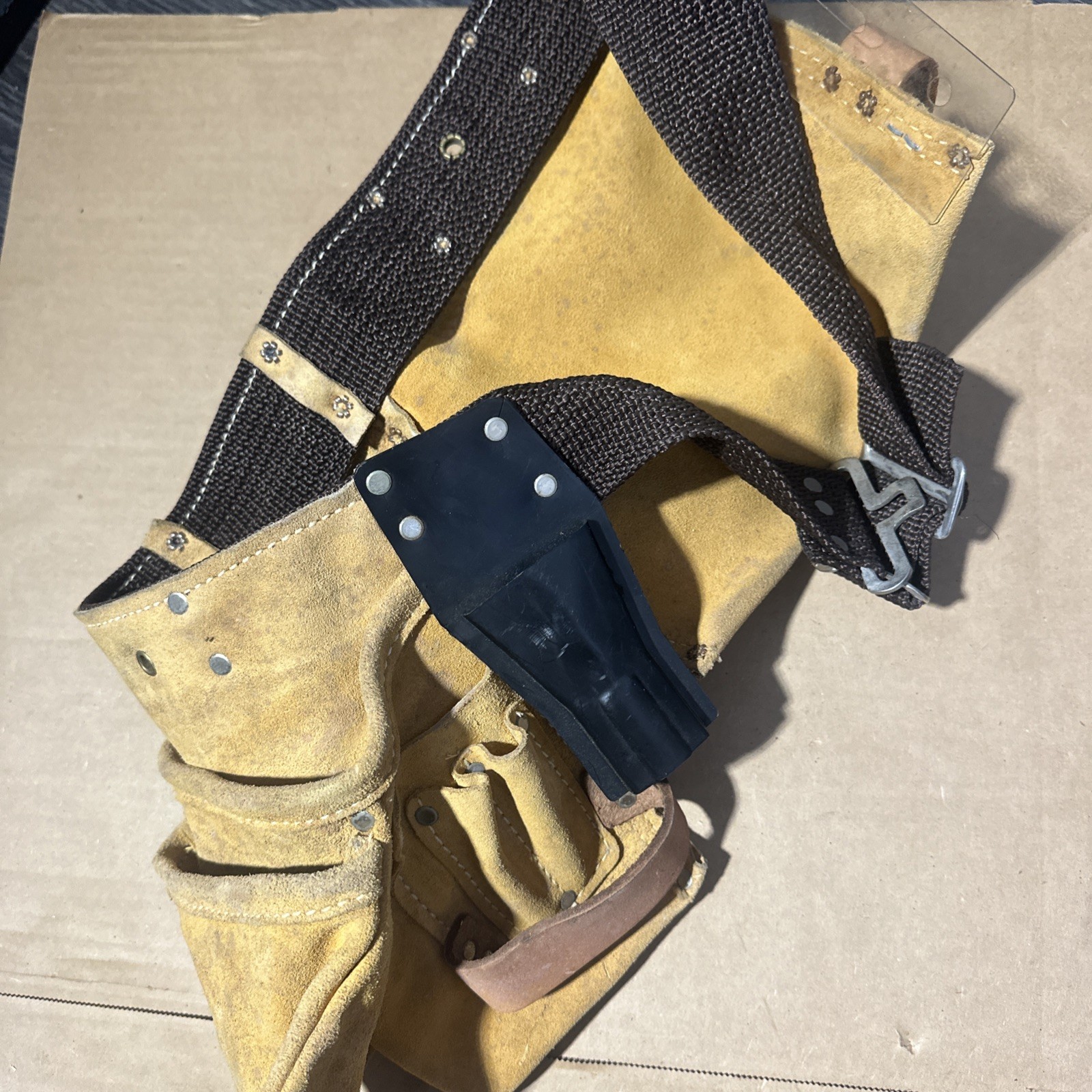 Heavy Split Cowhide Multi-Pocket Tool Belt 490X by Nicholas High Qlty. USA Made