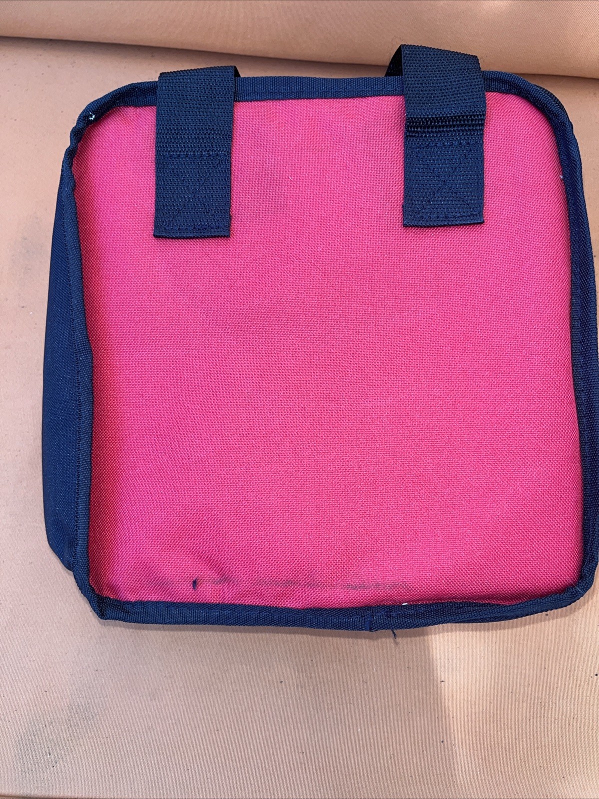 Bauer Black and Red Tool Bag Zipper top with 2 Handles.