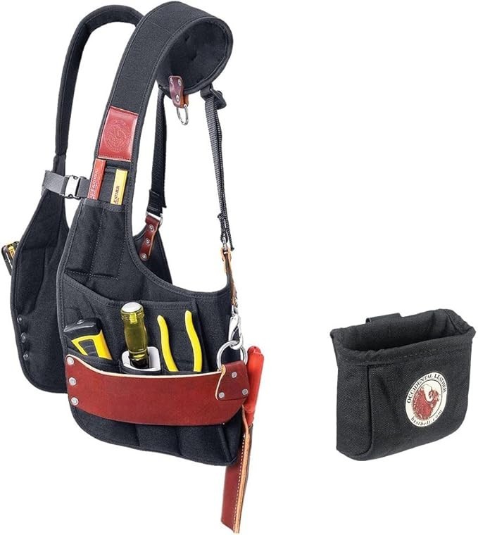 Occidental Leather 2500 Stronghold SuspendaVest Bundle w/ 9501 Clip-On Pouch (2