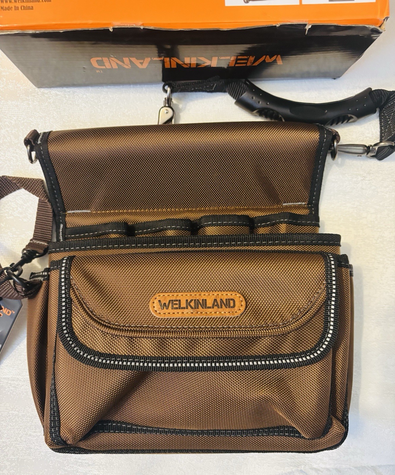 WELKINLAND 10-Pockets Electrician Pouch Tools Belts Heavy Duty Electrician Tool