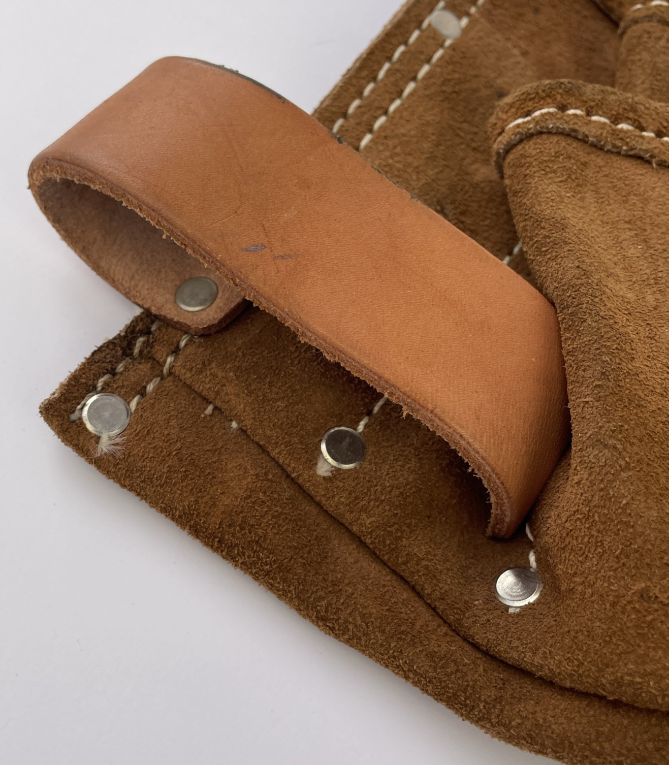 Vintage Nicholas Workgear Heavy Split Cowhide Leather Tool Belt No 493X