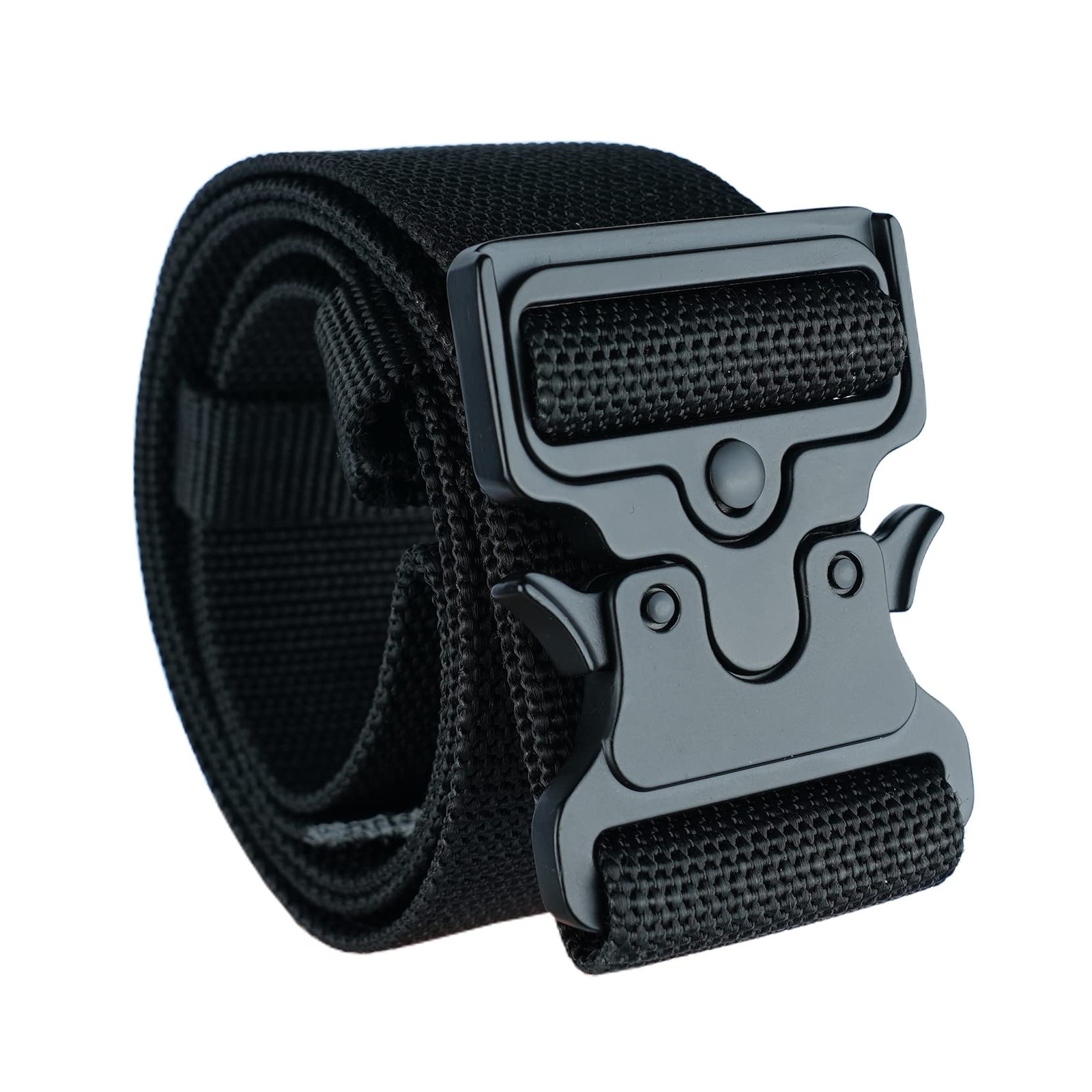2″ Nylon Web Work Tool Belt for Men with Heavy Duty Quick Release Rugged Meta…