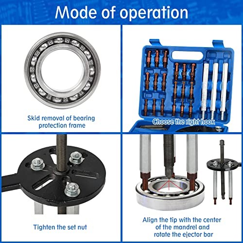 21-in-1 Bearing Puller Set – Inner Hole – Three-Jaw – 21in1-puller