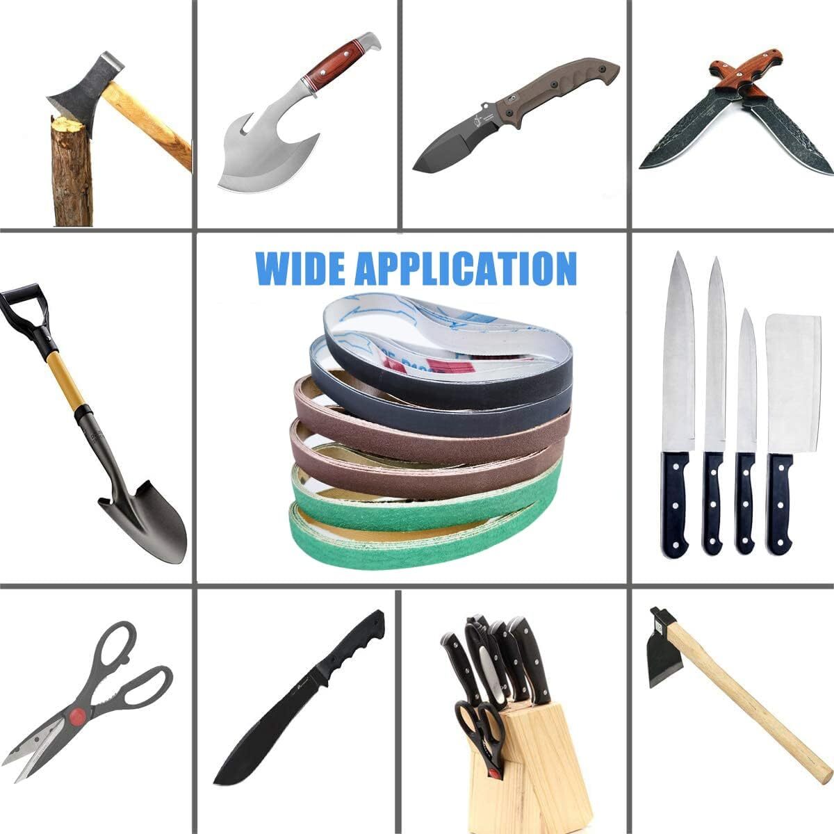 24 Pcs 1/2″ X 12″ Replacement Belt Kit for Work Sharp Original Knife & Tool Shar