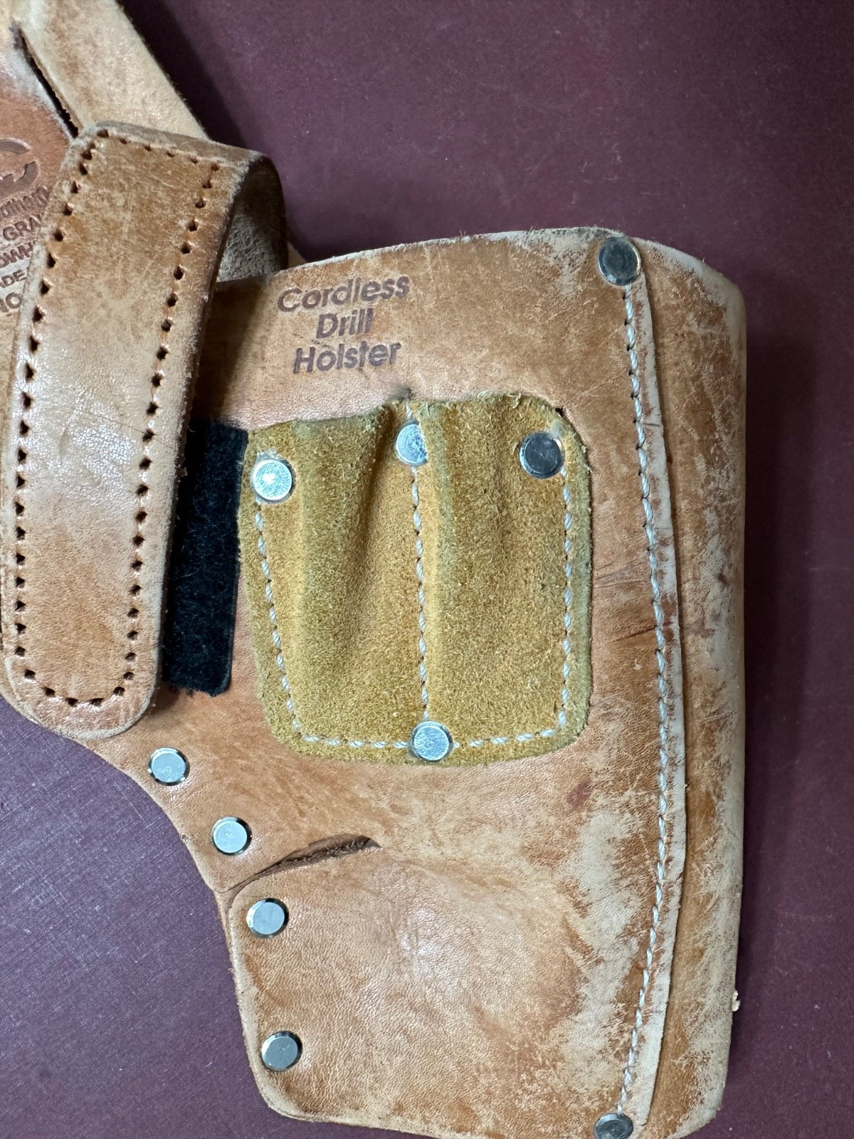 CLC Cordless Drill Holster Custom LeatherCraft Top Grain Cowhide No. DRL91 USA