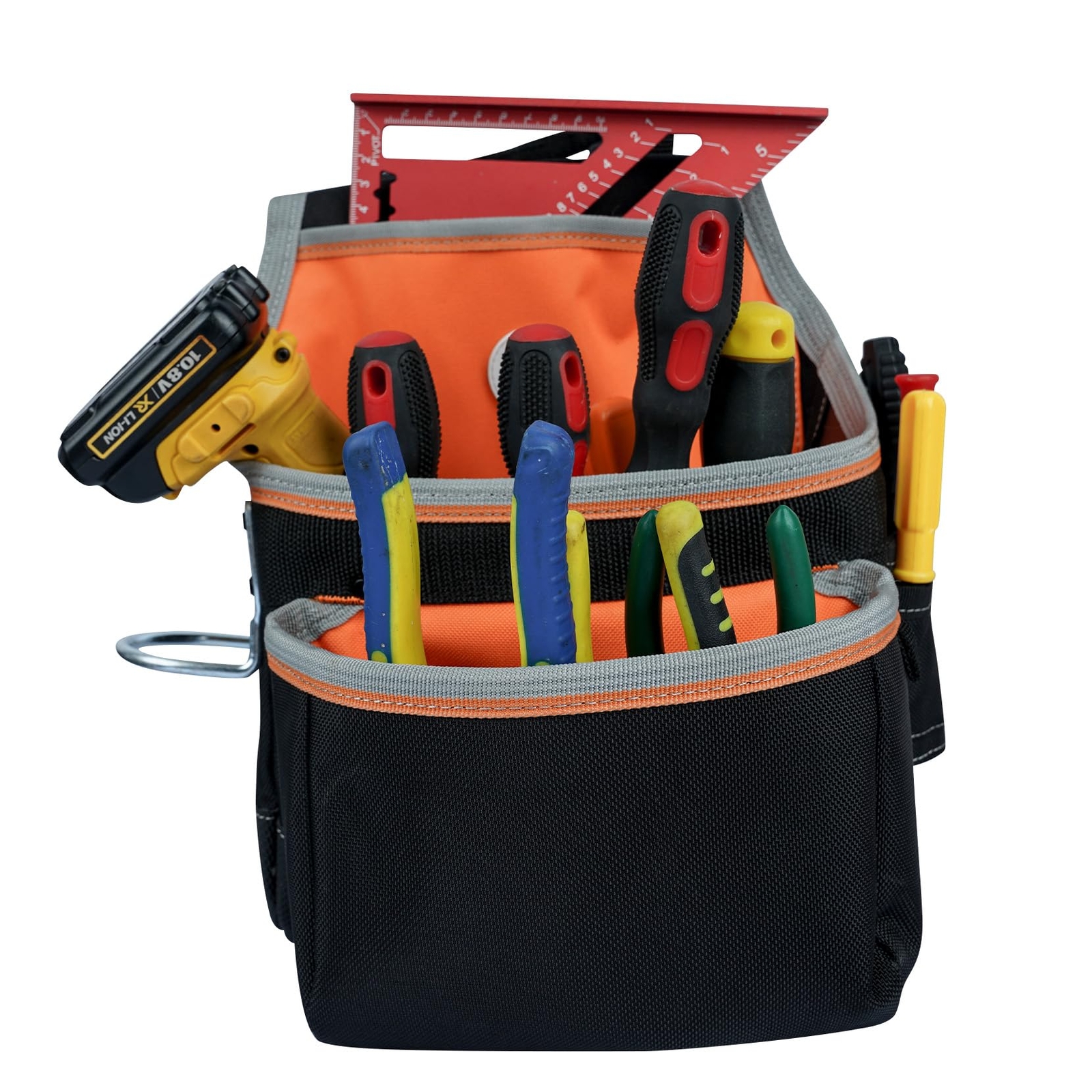 20216 Multiple Large Pockets Tool Belts For Men With Suspenders 4″ Padded Toolbe