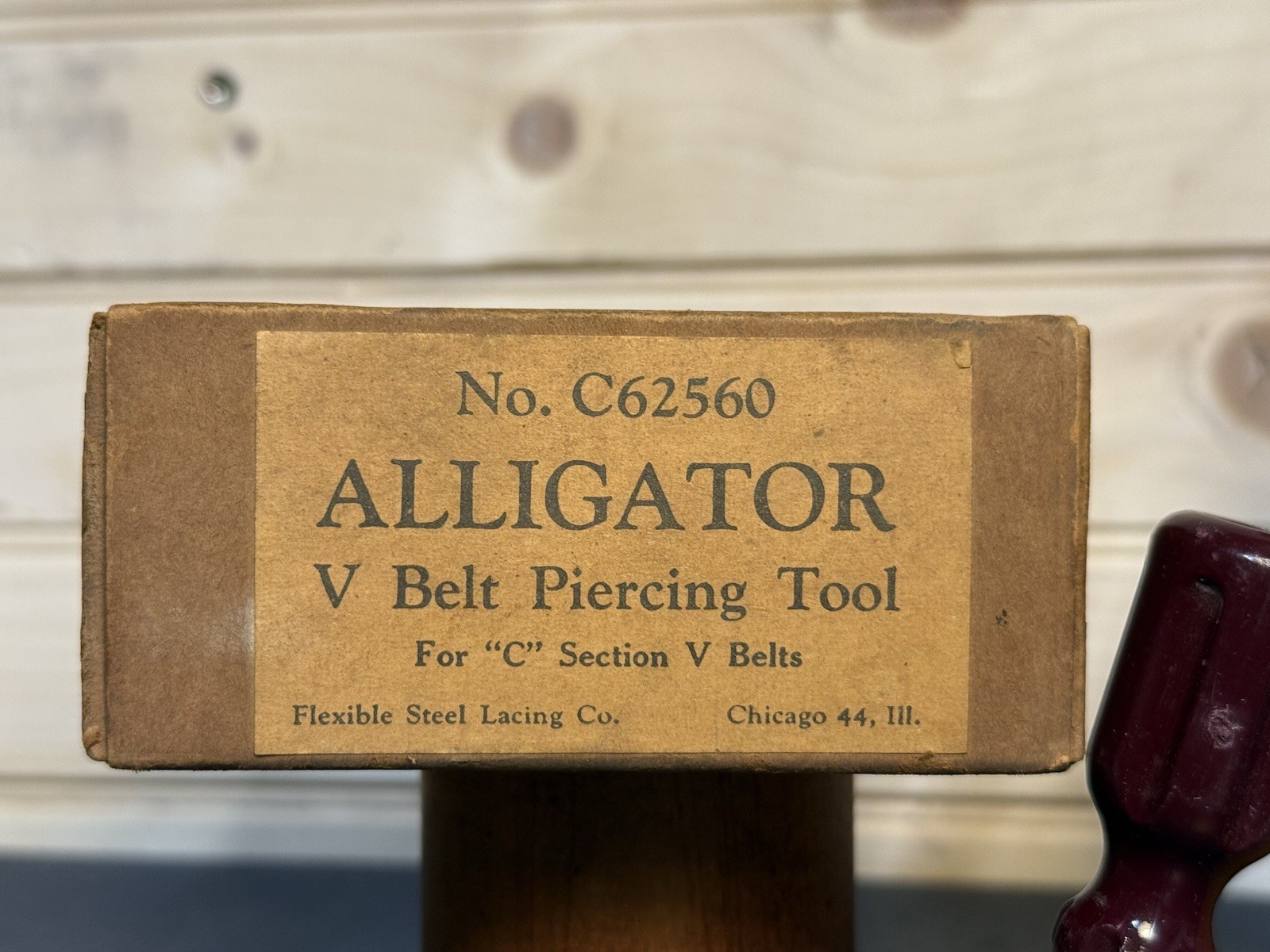 Alligator V-Belt Piercing Tool C62560 For C Belts -Flexible Steel Lacing Co.-USA