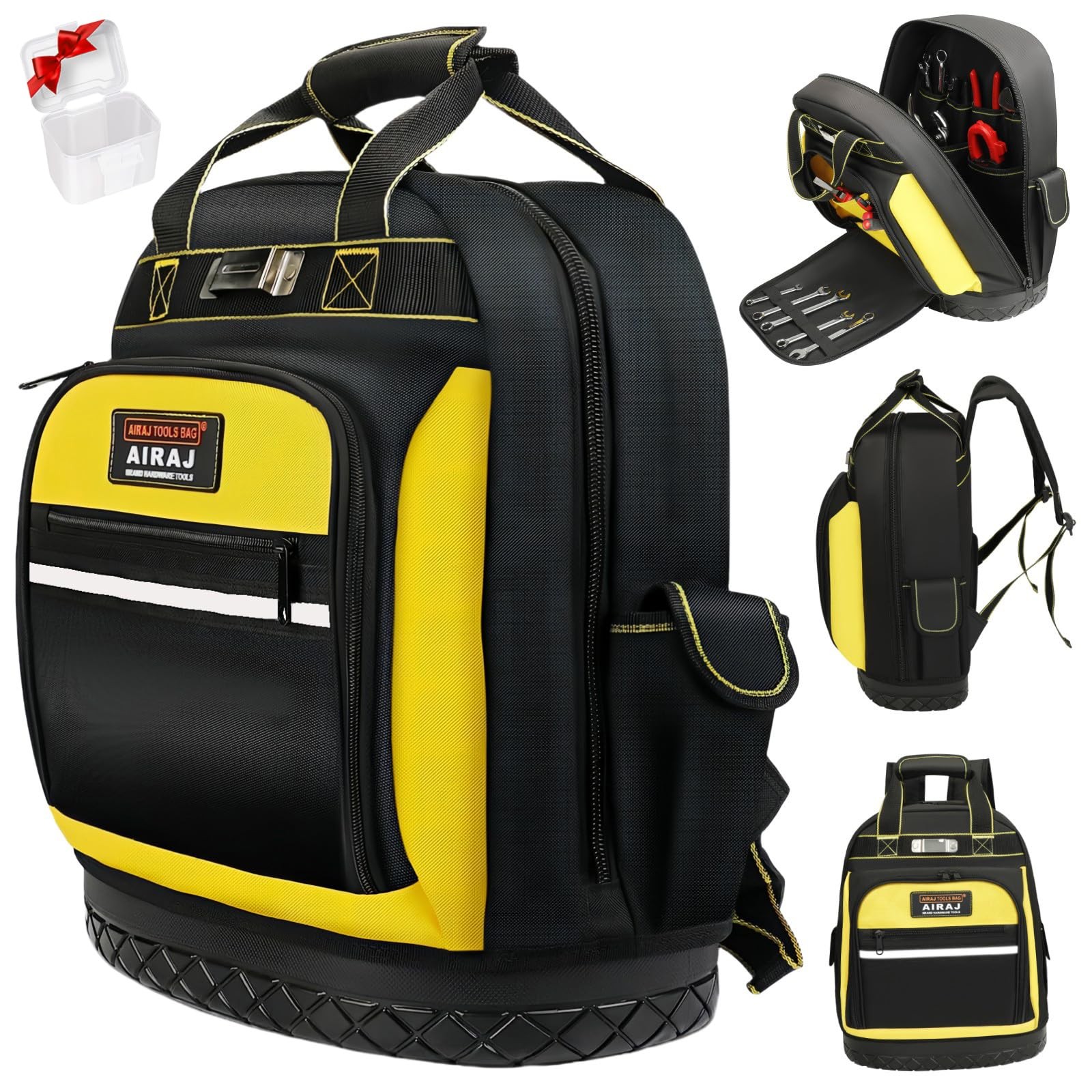 Tool Backpack 17 Heavy Duty Waterproof Molded Base