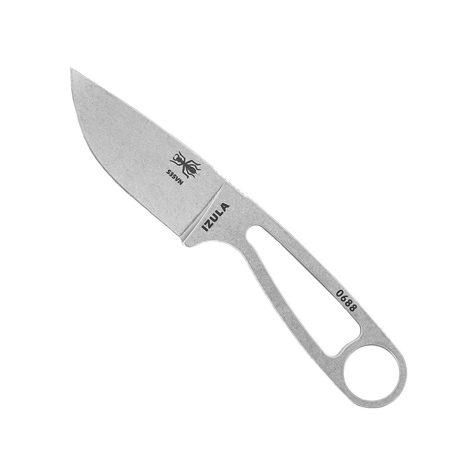 ESEE Izula Fixed Blade Knife w/Molded Polymer Sheath and Clip Plate