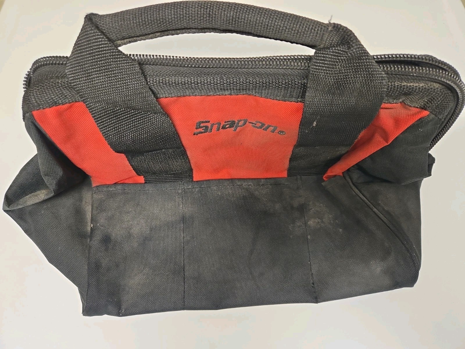 Snap-on Tools Red Tool Bag Canvas Drill Storage Multiple Pockets