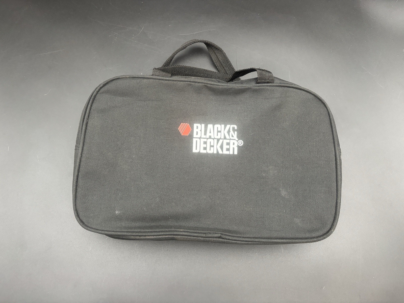 BLACK+DECKER Black Canvas Zippered Tool Storage Case Bag – Good Condition!