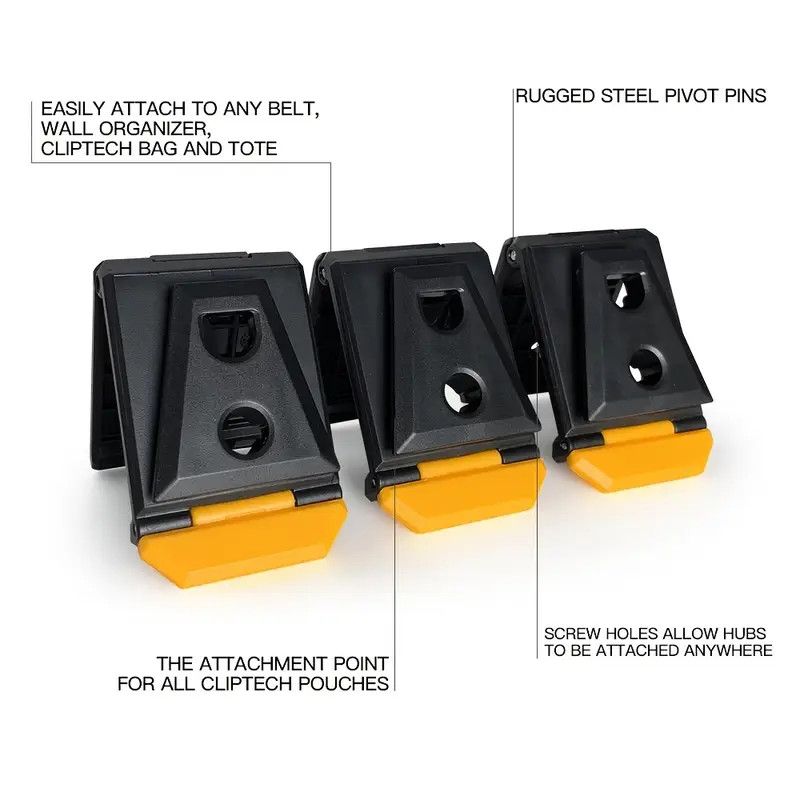 Toughbuilt Belt Clip TB-CT-150 Cliptech Hubs Clips One Touch Type 3pcs(freeship)