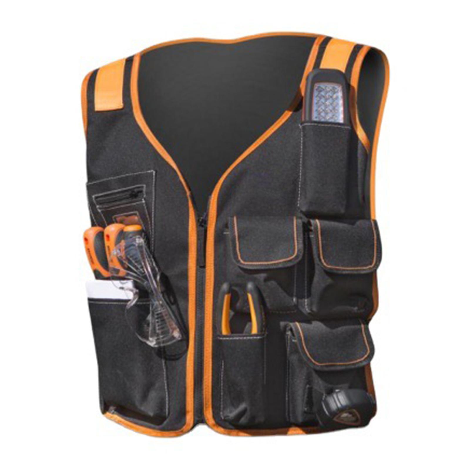 Tool Vest Electrician Universal Utility Chest Pack Multi Pockets Storage Work