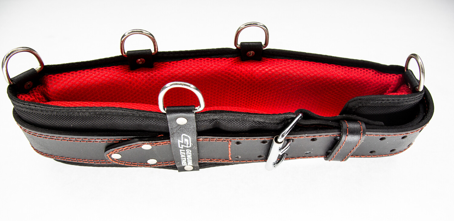 4″ in Heavy Duty Leather Work Tool Belt with Extra Foam Padded Fits upto 54″