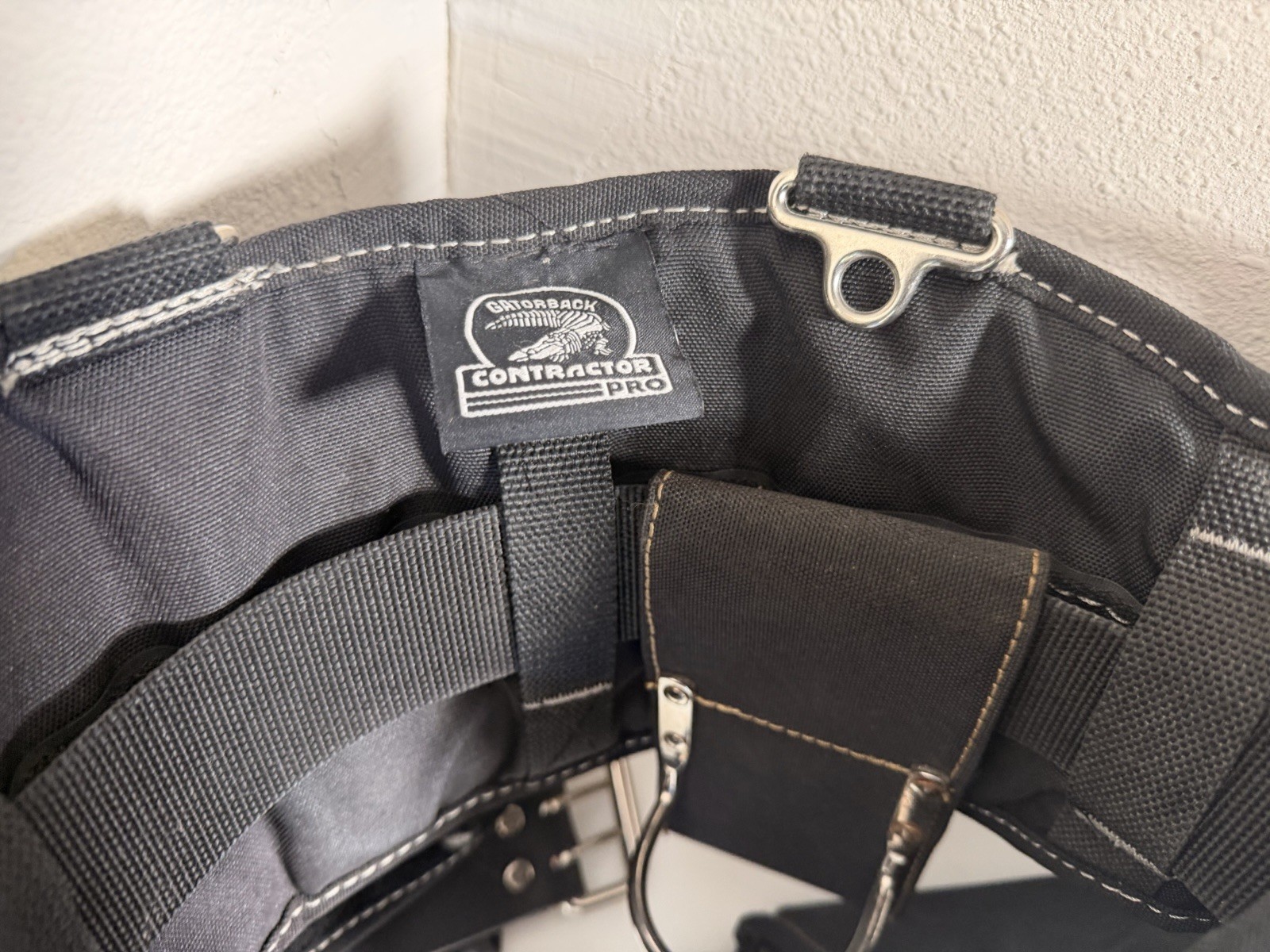 Gatorback Contractor Pro Black Tool Utility Belt Pouch Adult #BACKROOM