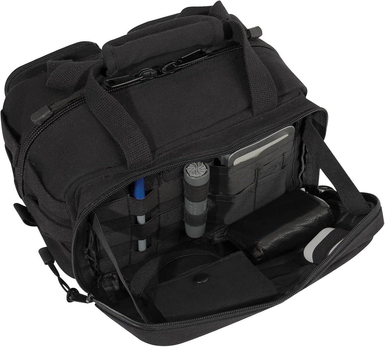 Rothco Canvas Tactical Tool Bag Black Molle Mechanics Carry Bag