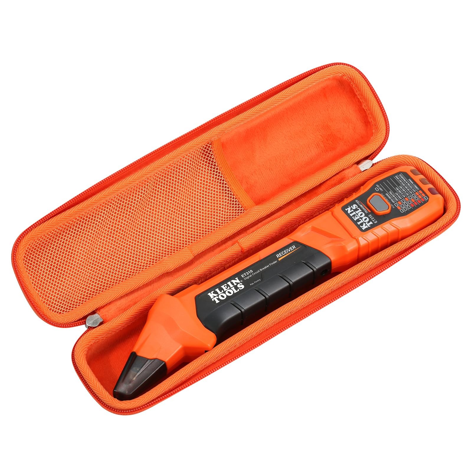 PCGDFly Tools Storage Case for Klein L12*W 2.5*H 2 inches, Black with Orange