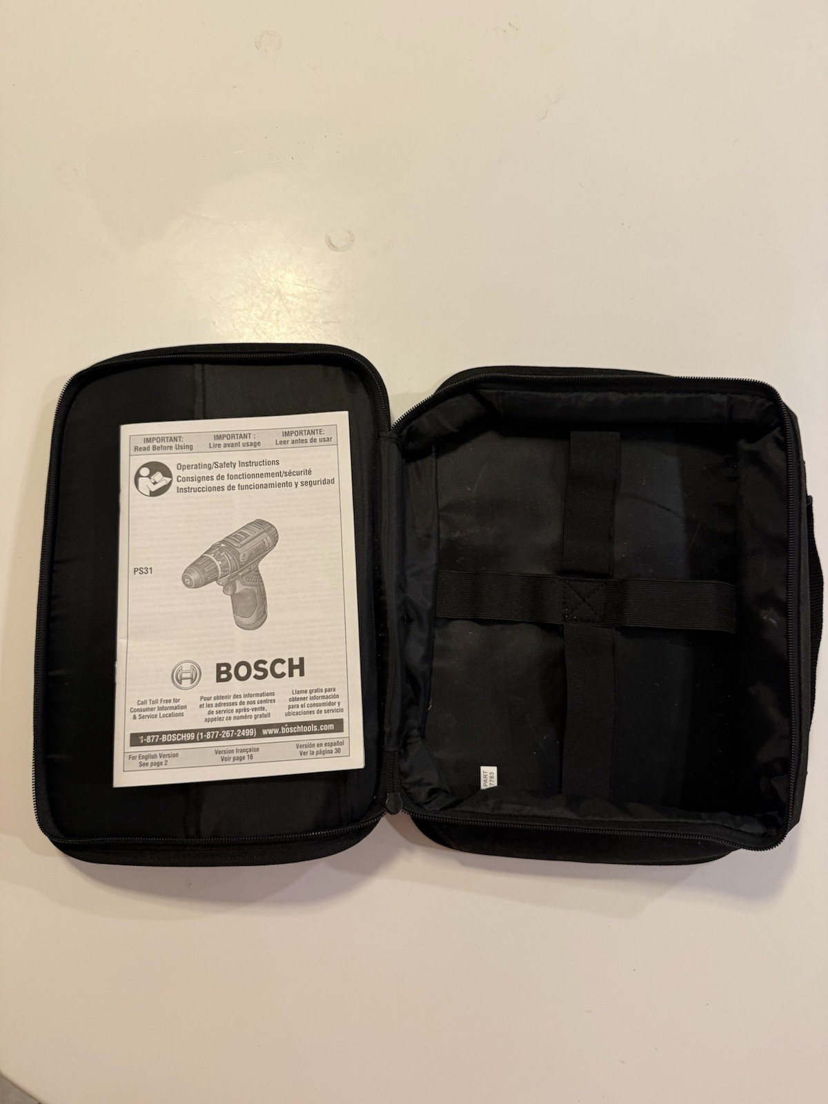 Genuine Bosch 12V Max Soft Case + PS31 Manual OEM 2610937783 PS21 PS41 No Tool