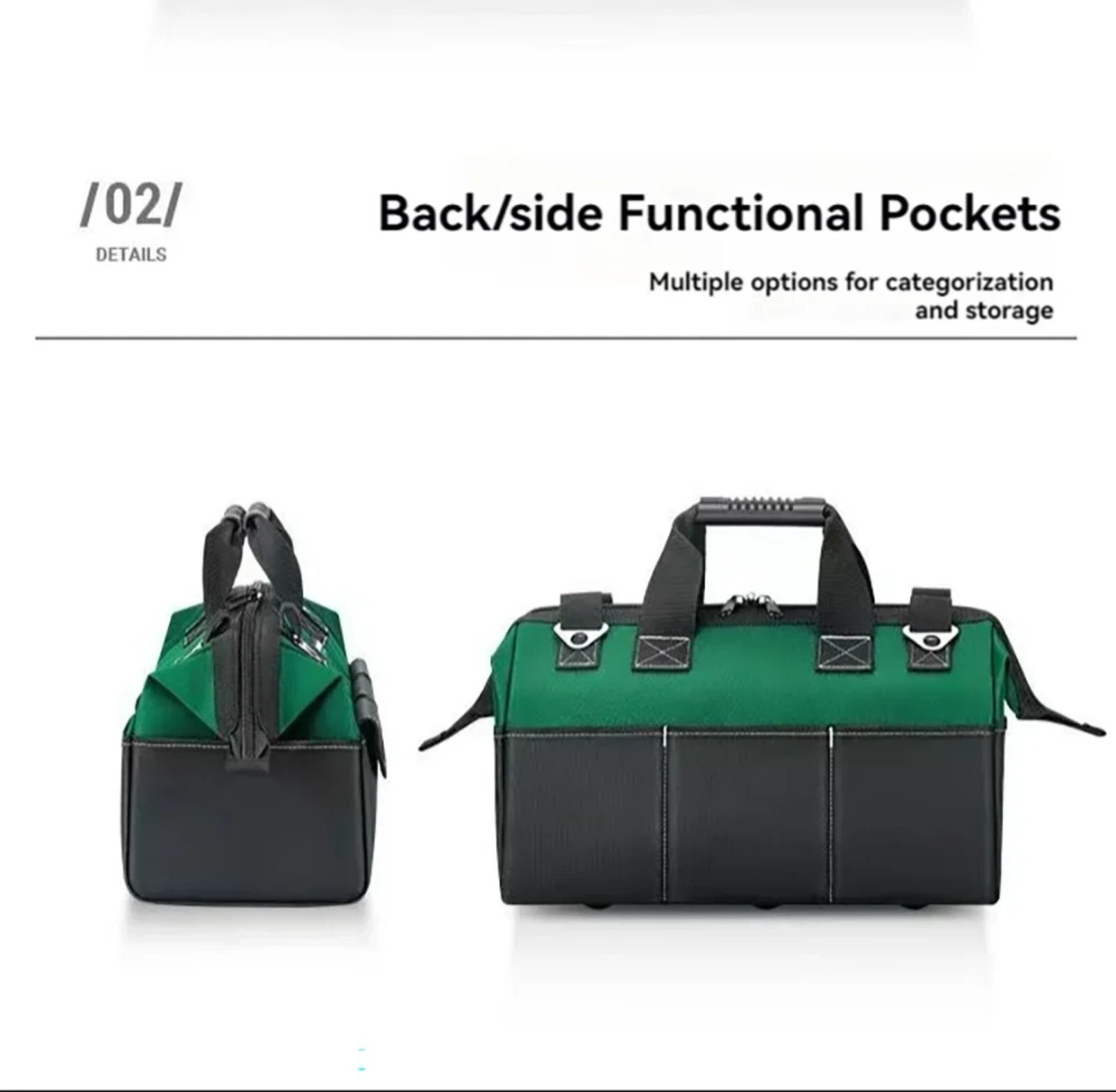 Tool Bag Heavy Duty Multifunctional Large Capacity Portable Storage Bag Outdoor