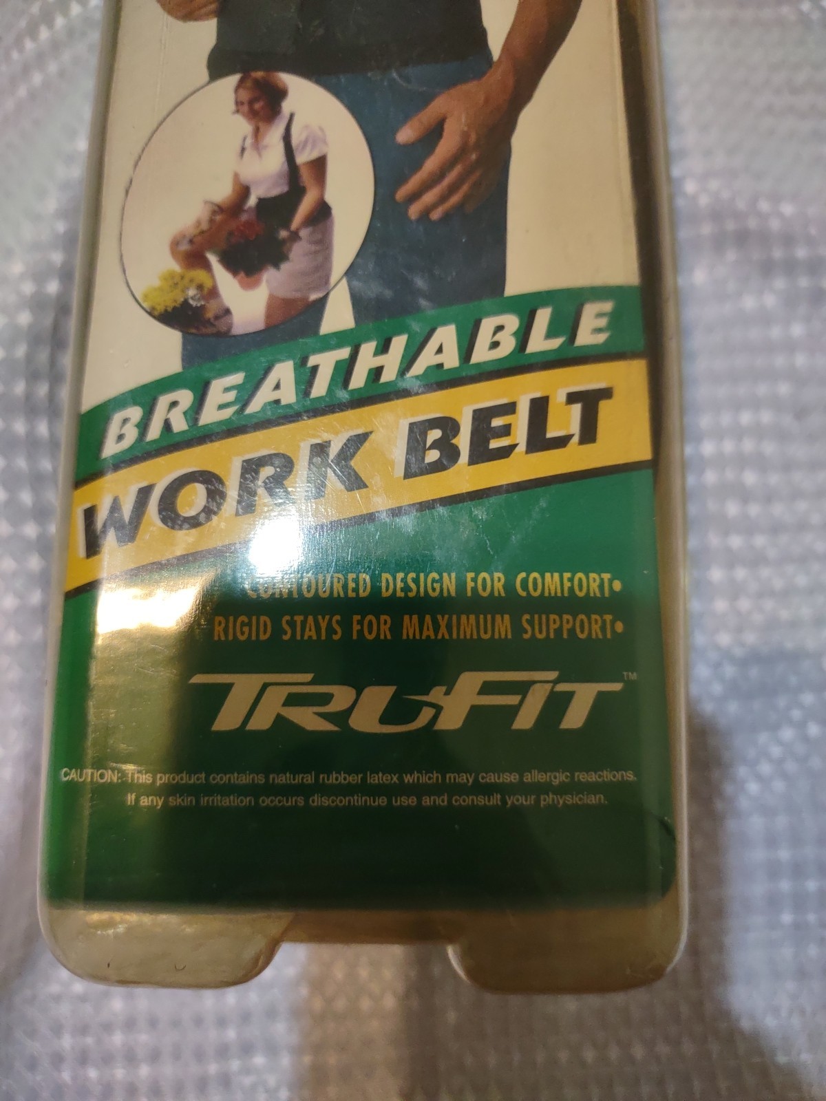 TRUFIT unisex INDUSTERIAL BREATHABLE Work Belt remove suspenders black NIP