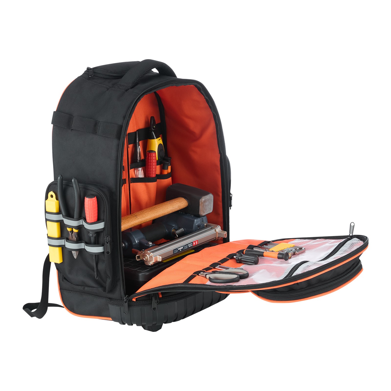 Uimoso Rolling Tool Backpack with 45 Pockets and Durable Wheels for Heavy Tools