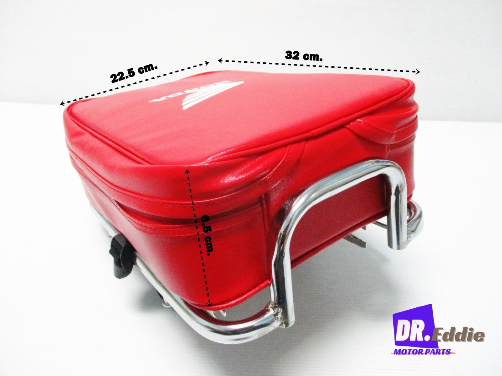 Fit Honda C70 C90 1970-89 Rear Rack Carrier & Red Baggage Bag Pouch #BI5877#