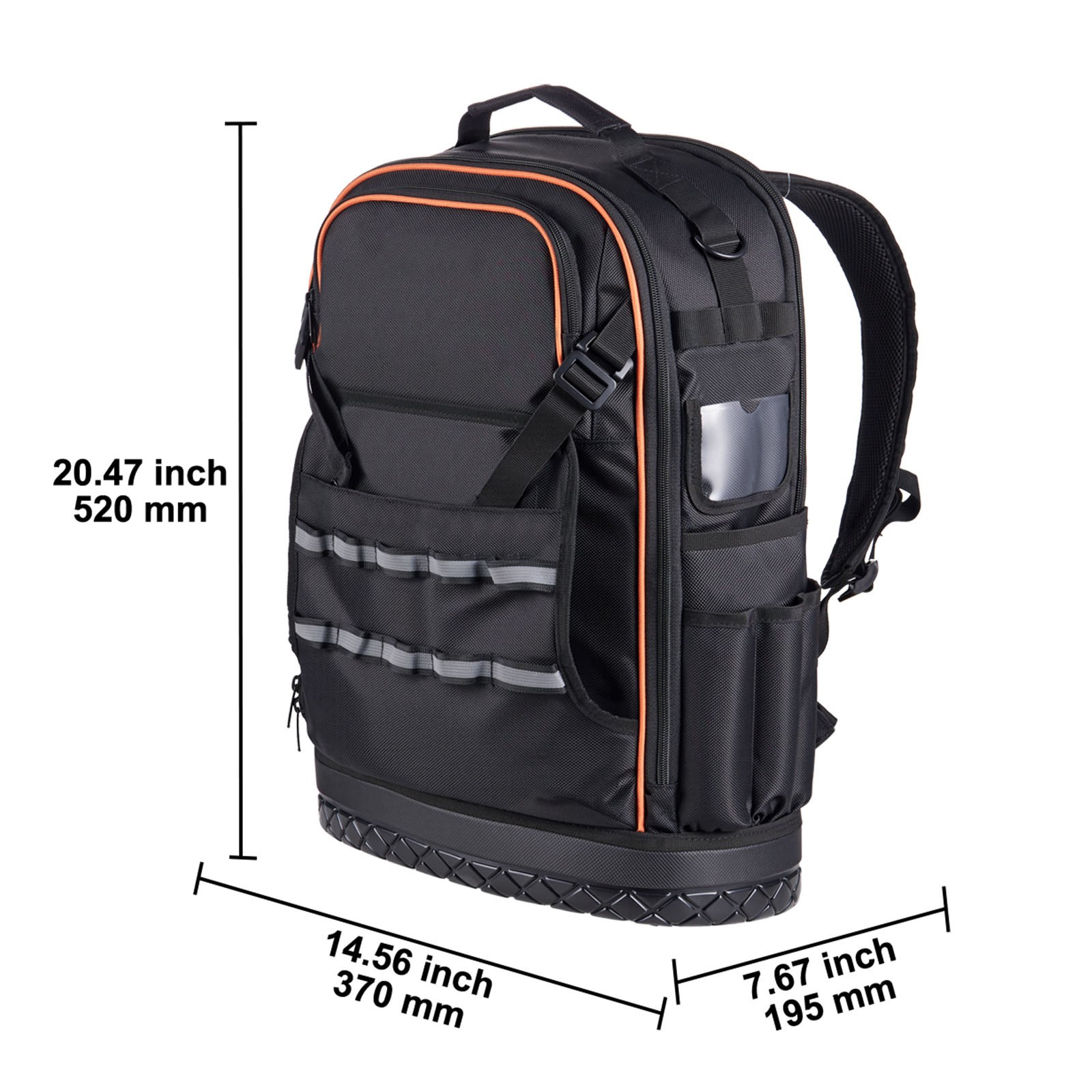 Tool Backpack 65 Pockets Tear-resistant Jobsite Backpack for Electrician