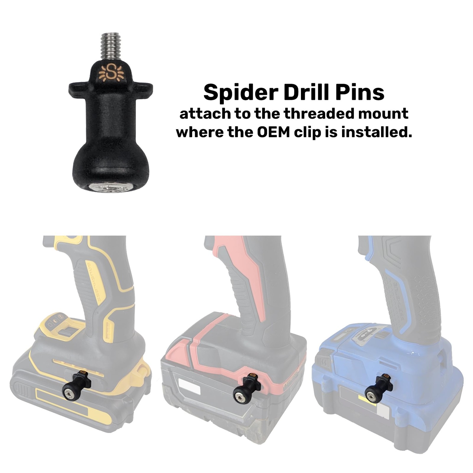Tool Holster – Pro Tool Holster + Two Driver Pins – Upgraded, Self Locking Mu…