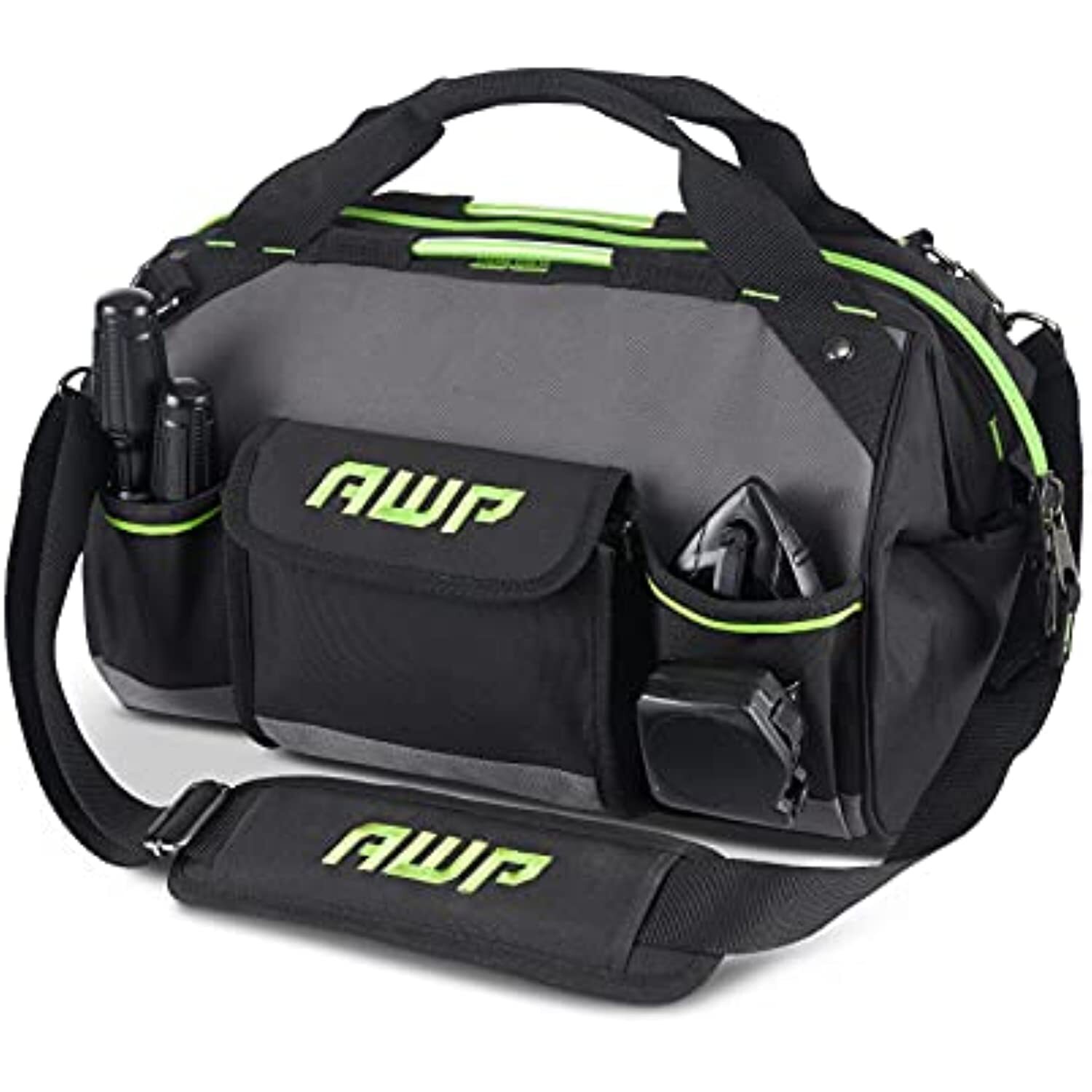 AWP TrapJaw Tool Bag 16 Inch | Wide-Open Easy Access Tool Bag with Molded Feet