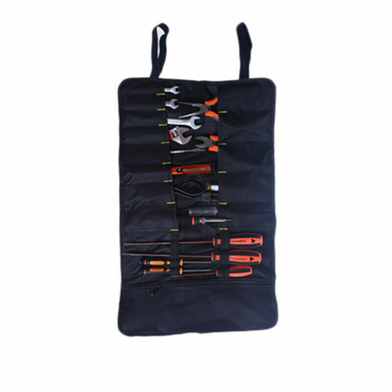Electrician Tool Pocket Bag Roll Up Storage Organizer Bags Canvas Chisel Toolkit