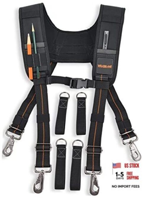 Tool belt suspenders for men, Nail bag suspenders, Tool bag construction