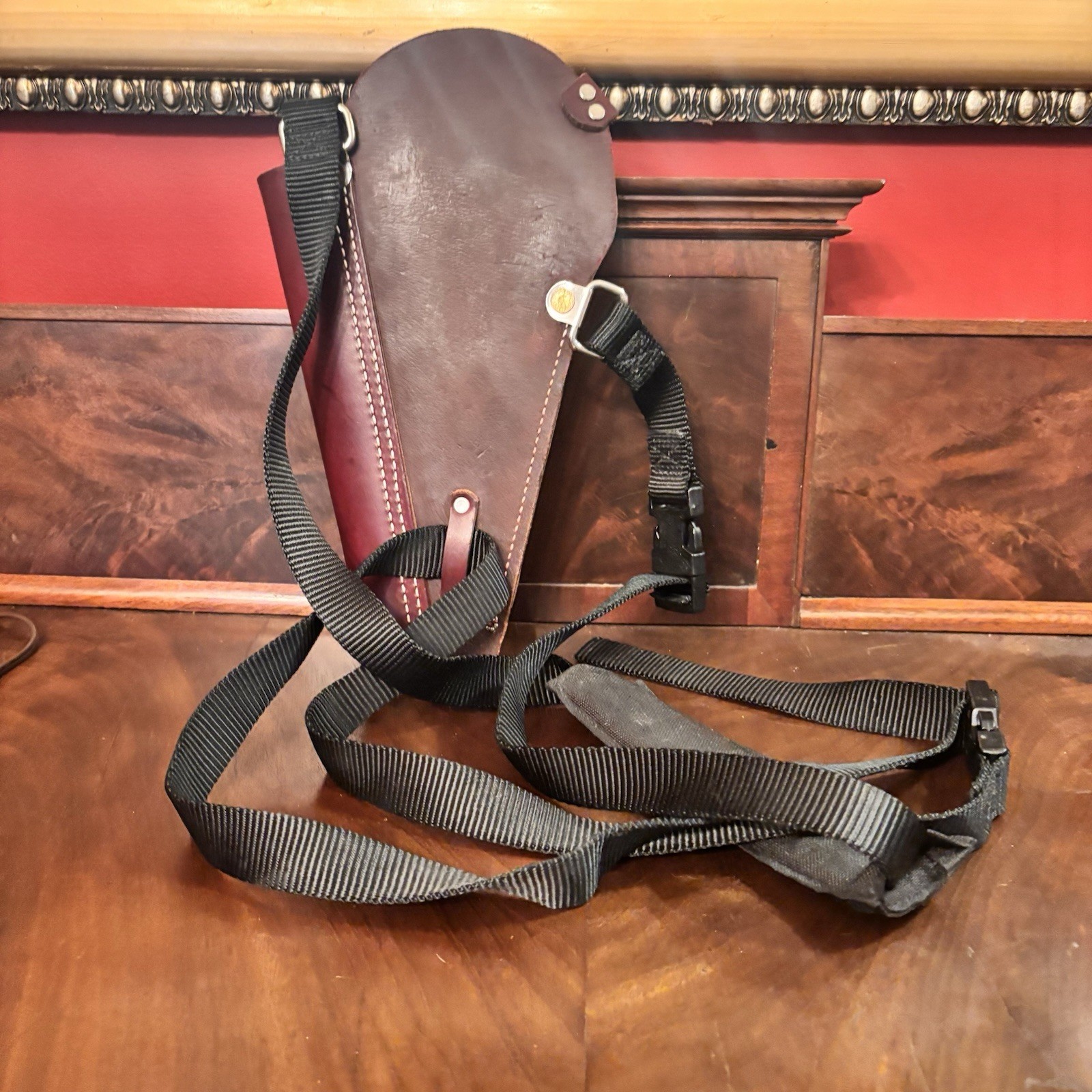 Duluth Trading Co Leather Tool Holster Apron w Adjustable Nylon Strap Right Hand