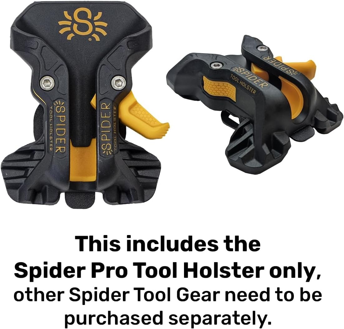 Spider Pro Holster: Upgraded Quick-Draw Tool Holder with Ambidextrous Lock